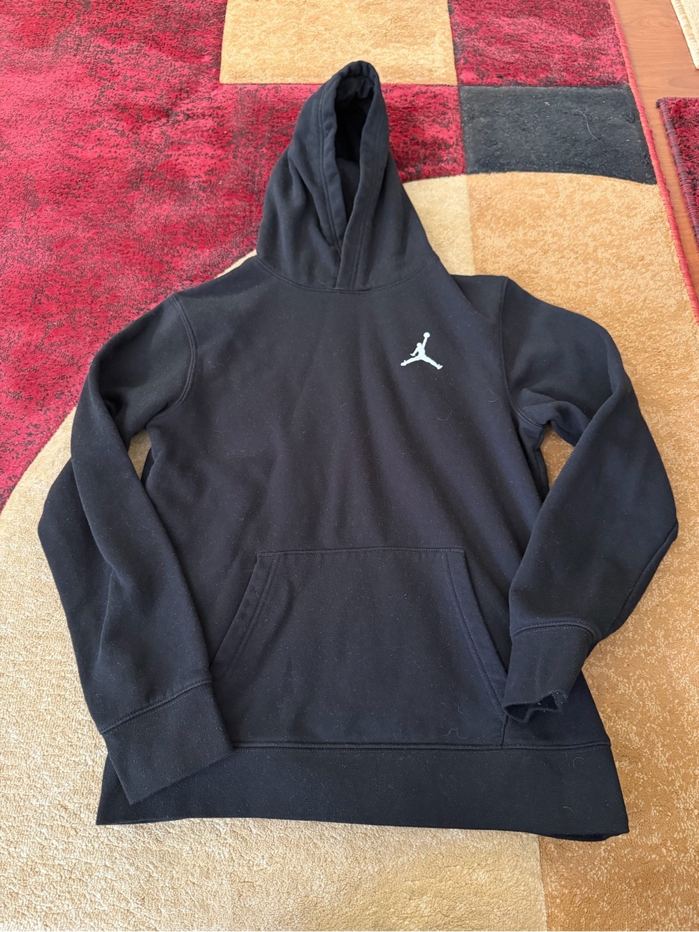 Jordan Boys Black Pullover Hoodie Sweatshirt